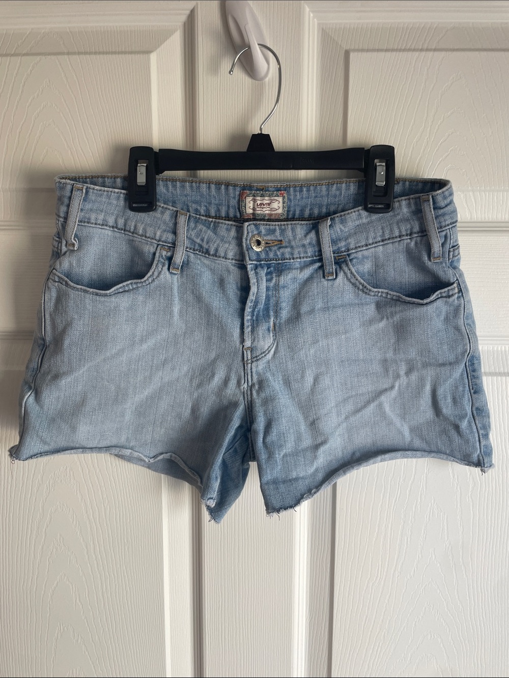 Levi's Light Wash Denim Cutoff Shorts Size 6